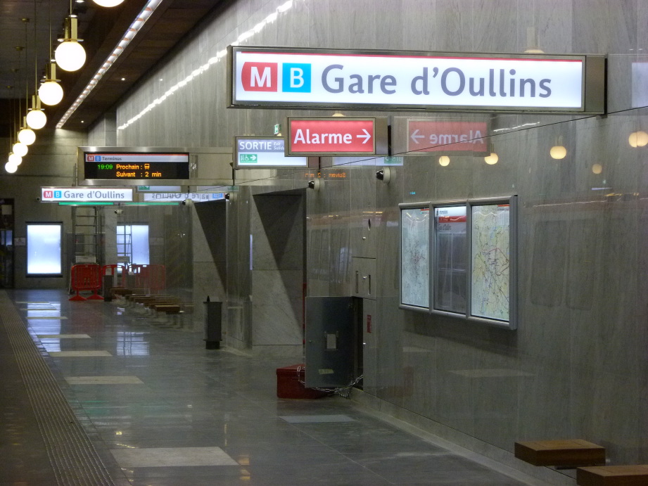 Quai d'arrivée Gare d'Oullins