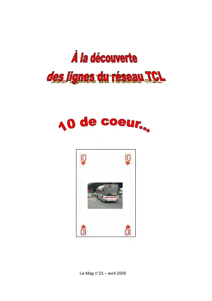 Couverture – À la découverte de la ligne 10