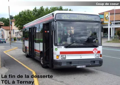 Couverture – La fin de la desserte TCL à Ternay